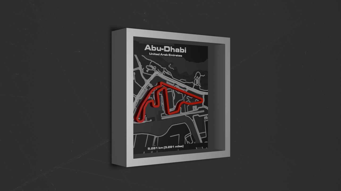 Quadro Easy F1 Abu Dhabi 3D