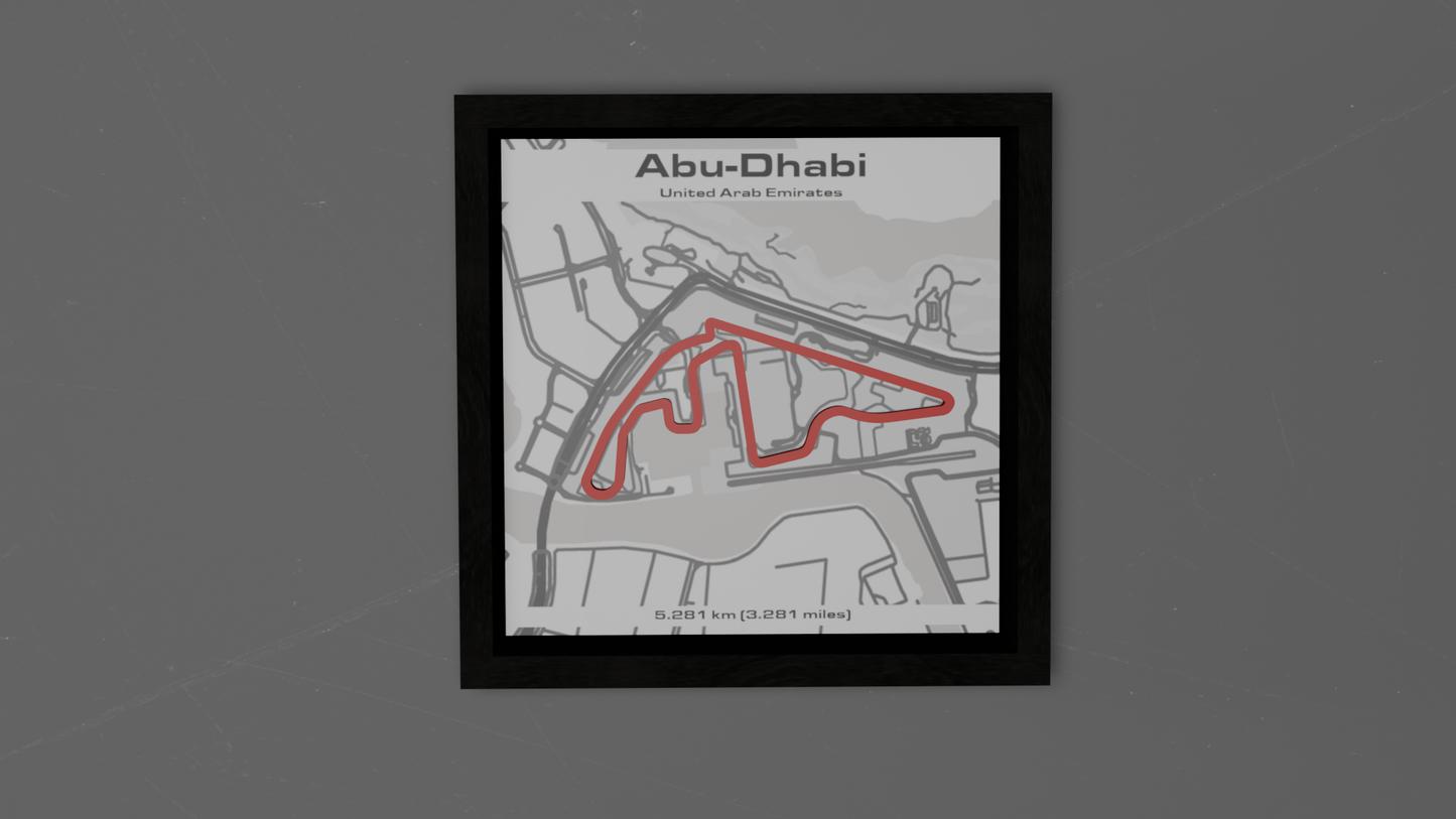 Quadro Easy F1 Abu Dhabi 3D