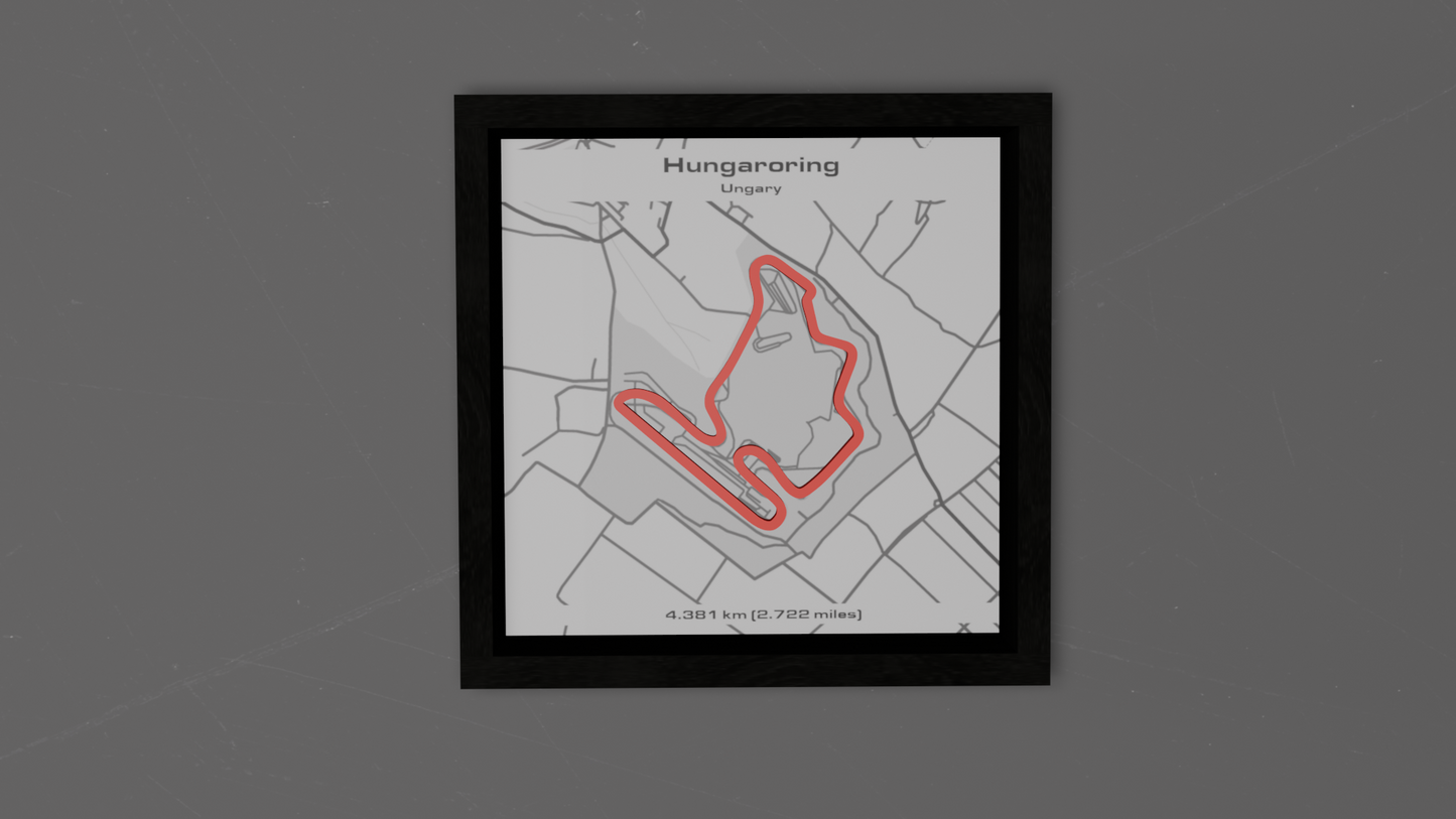 Quadro Easy F1 Hungaroring 3D